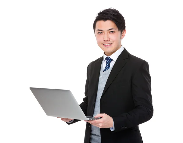 Young asian businessman in business suit — Stock Photo, Image