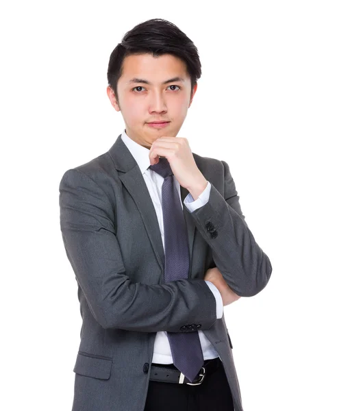 Junge asiatische Geschäftsmann in Business-Anzug — Stockfoto