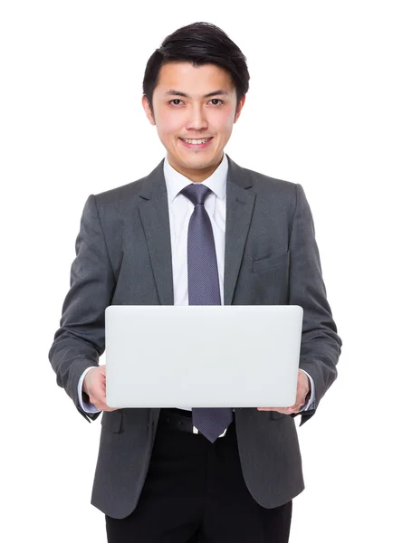 Young asian businessman in business suit — Stock Photo, Image