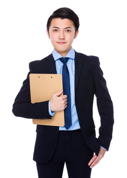 Unga asiatiska affärsman i kostym — Stockfoto