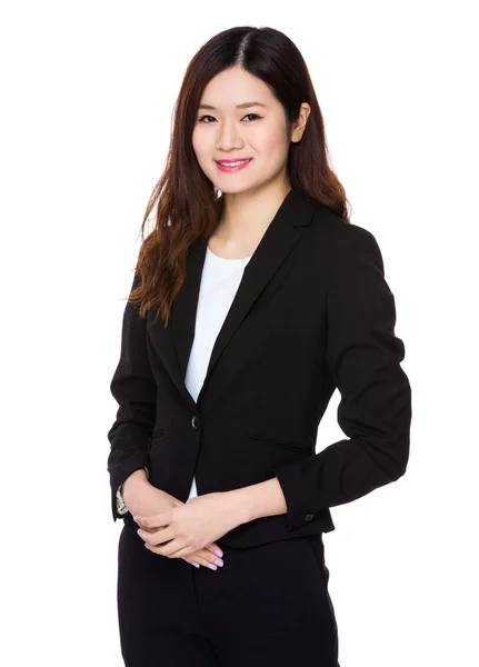 Jeune femme d'affaires asiatique en costume d'affaires — Photo