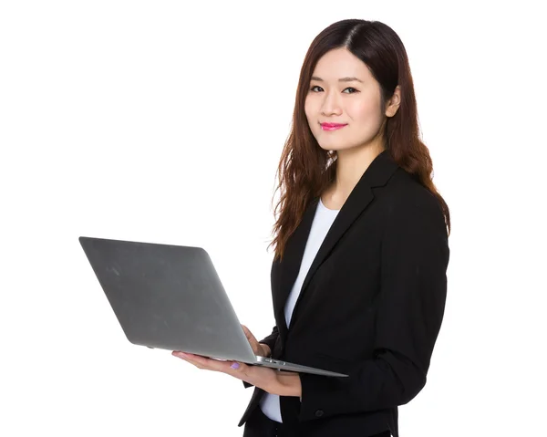 Young asian businesswoman in business suit — Stock Photo, Image