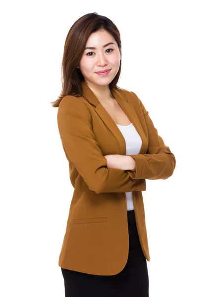 Junge asiatische Geschäftsfrau in Business-Anzug — Stockfoto