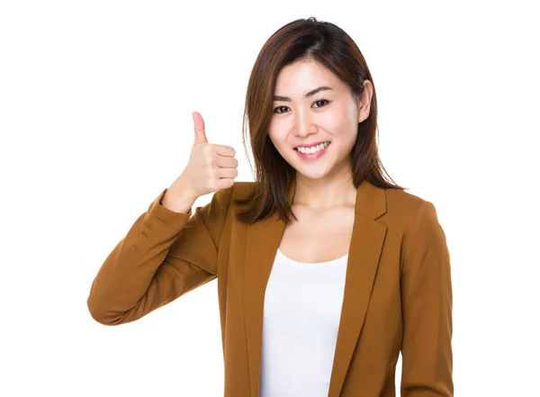 Joven asiática mujer de negocios traje — Foto de Stock