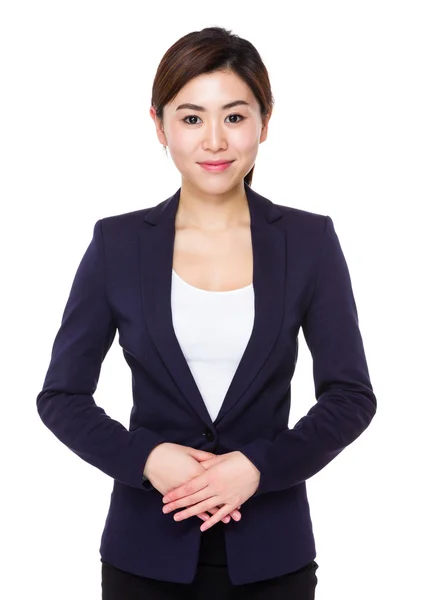 Jeune femme d'affaires asiatique en costume d'affaires — Photo