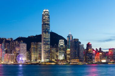 Geceleyin Hong Kong Şehri