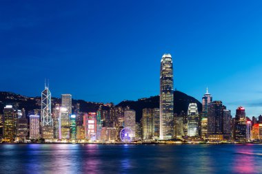 Geceleyin Hong Kong Şehri