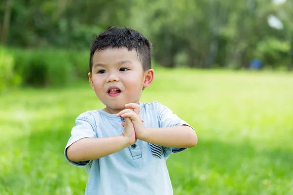 Bonito ásia pouco menino — Fotografia de Stock