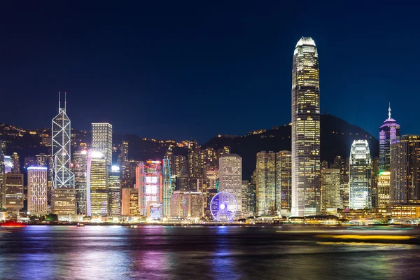 Hong kong cidade à noite — Fotografia de Stock