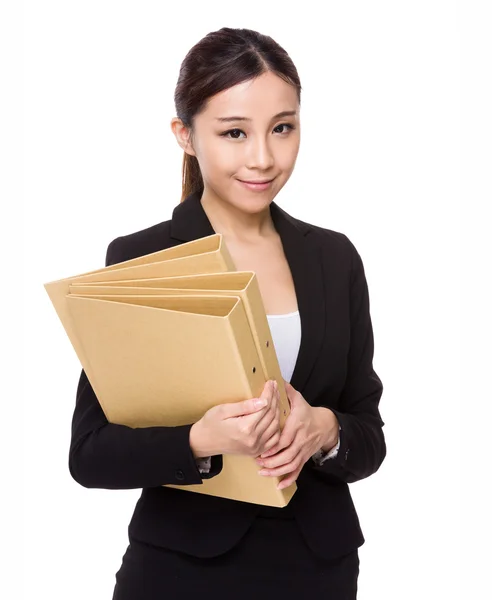 Joven asiática mujer de negocios traje — Foto de Stock