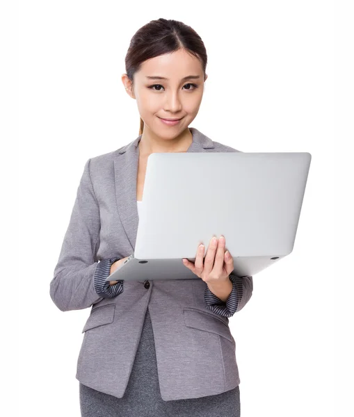 Young asian businesswoman in business suit — Stock Photo, Image