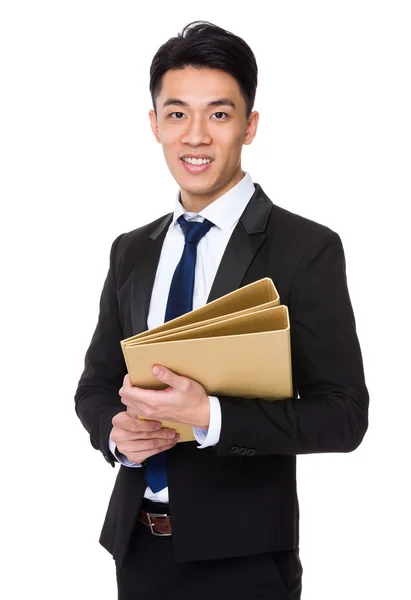 Handsome asian businessman in business suit — Stock Photo, Image