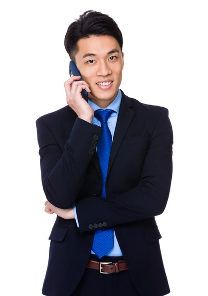 Handsome asian businessman in business suit — Stock Photo, Image