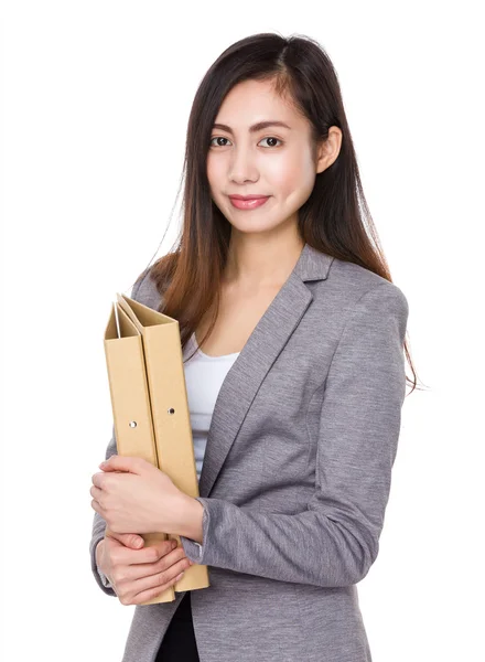 Joven asiática mujer de negocios traje — Foto de Stock