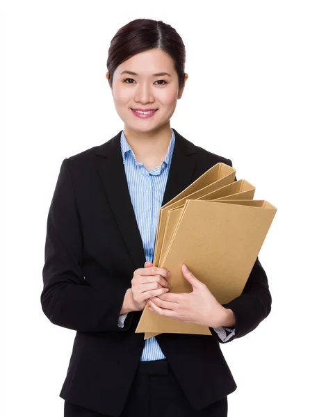 Joven asiática mujer de negocios traje —  Fotos de Stock