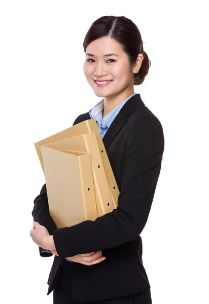 Young asian businesswoman in business suit — Stock Photo, Image