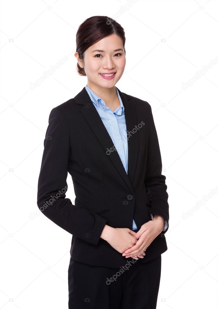 Young asian businesswoman in business suit