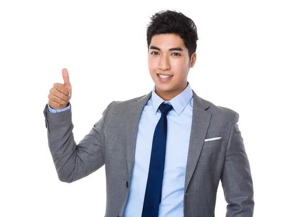 Asian handsome businessman in business suit — Stock Photo, Image