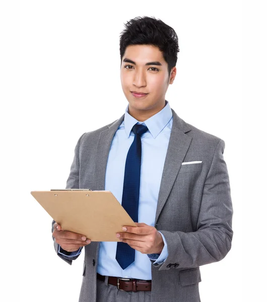 Asian handsome businessman in business suit — Stock Photo, Image