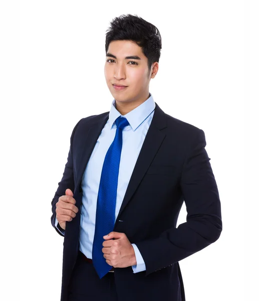 Asiatico bello uomo d'affari in affari vestito — Foto Stock