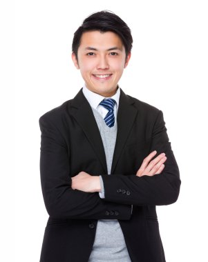 Asya yakışıklı iş adamı takım elbise