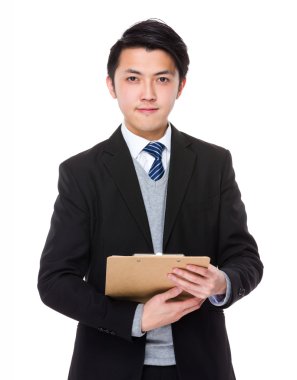 Asya yakışıklı iş adamı takım elbise