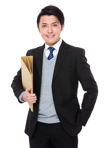 Asiatiska stilig affärsman i kostym — Stockfoto