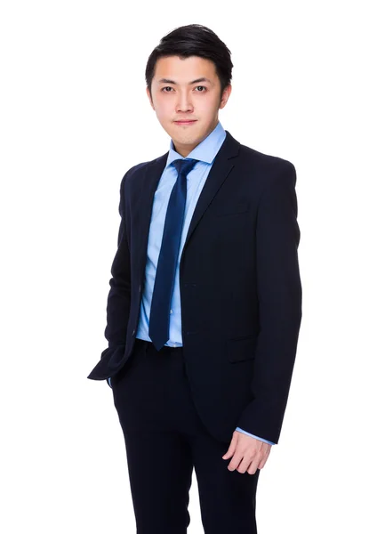 Asian handsome businessman in business suit — Stock Photo, Image