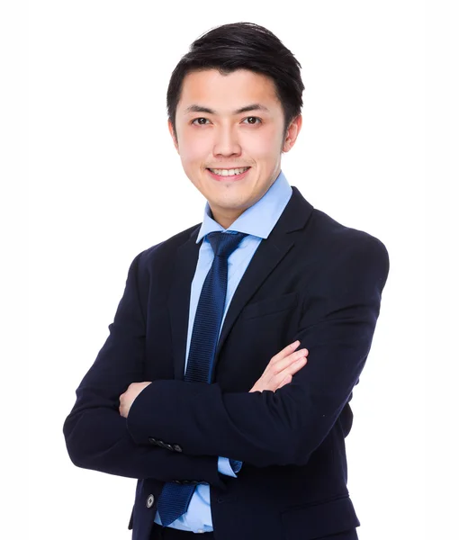 Asian handsome businessman in business suit — Stock Photo, Image