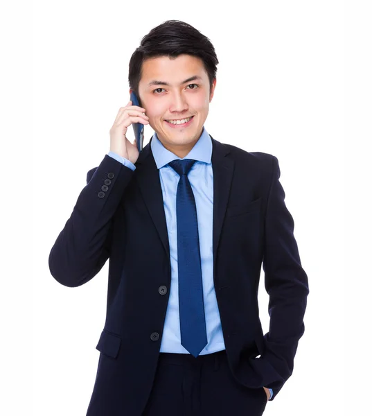 Asian handsome businessman in business suit — Stock Photo, Image