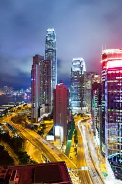 Geceleyin Hong Kong Şehri