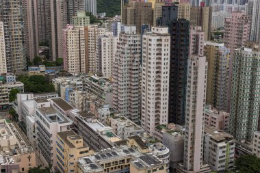 Hong Kong 25 August 2025: Hong Kong residential district in Kowloon side