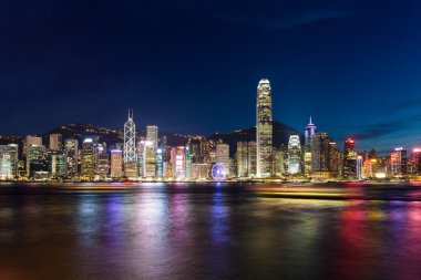 Geceleyin Hong Kong Şehri