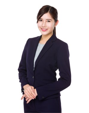 iş takım elbiseli genç Asyalı işkadını