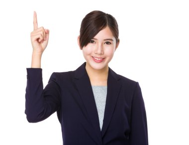 iş takım elbiseli genç Asyalı işkadını