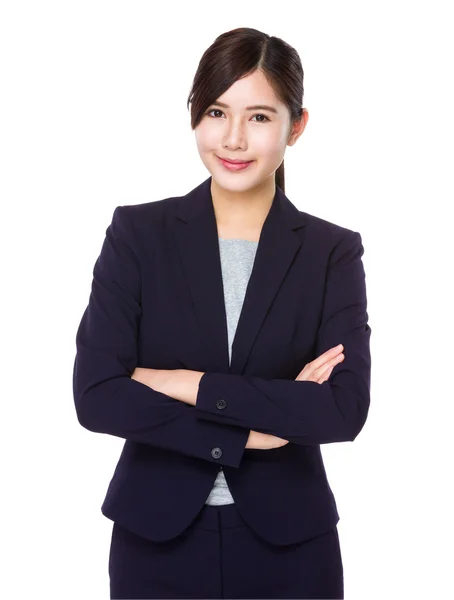 Joven asiática mujer de negocios traje — Foto de Stock