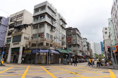 Hong Kong 31 Mart 2024: Kowloon ilçesindeki eski caddeler ve binalar