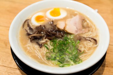 Japon Ramen yakın çekim