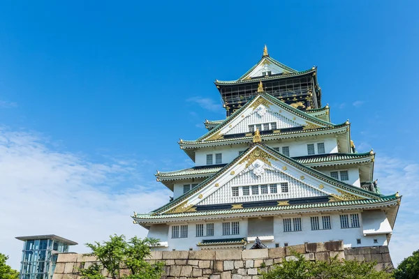 Osaka Burg mit blauem Himmel — Stockfoto