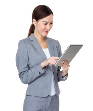 iş takım elbiseli genç Asyalı işkadını