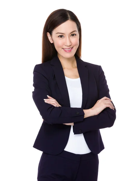 Young asian businesswoman in business suit — Stock Photo, Image