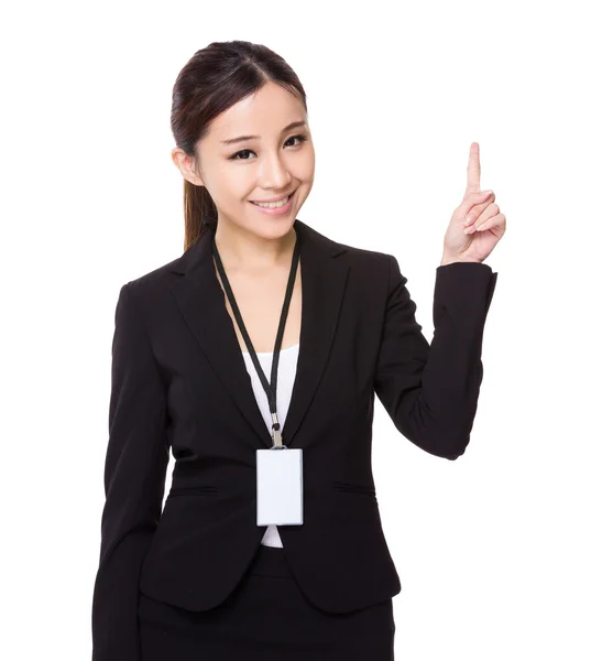 Joven mujer de negocios asiática en traje de negocios —  Fotos de Stock