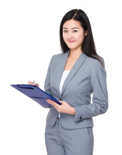 Joven asiática mujer de negocios traje — Foto de Stock