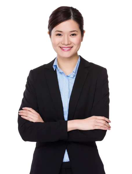 Junge asiatische Geschäftsfrau in Business-Anzug — Stockfoto