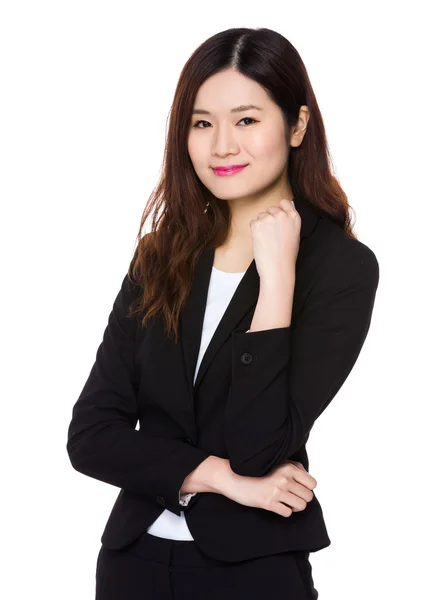 Jeune femme d'affaires asiatique en costume d'affaires — Photo