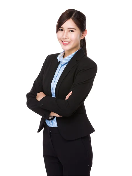 Junge asiatische Geschäftsfrau in Business-Anzug — Stockfoto