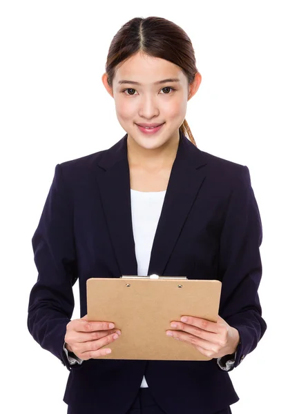 Young asian businesswoman in business suit — Stock Photo, Image