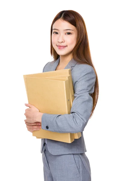 Young asian businesswoman in business suit — Stock Photo, Image