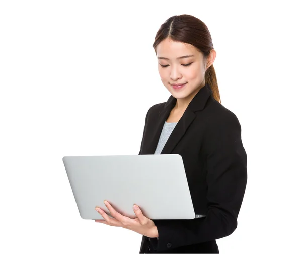 Young asian businesswoman in business suit — Stock Photo, Image