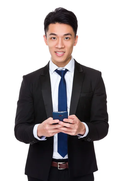 Young asian businessman in business suit — Stock Photo, Image